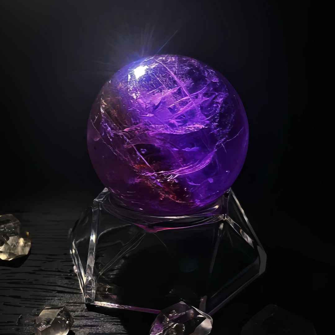 Amethyst crystal ball