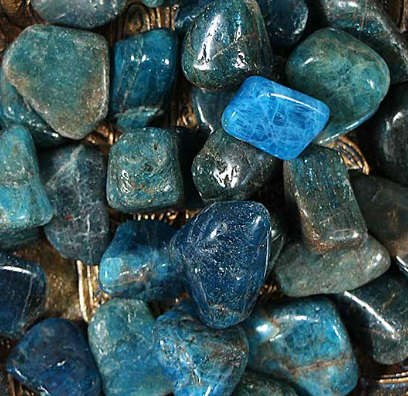 Blue apatite