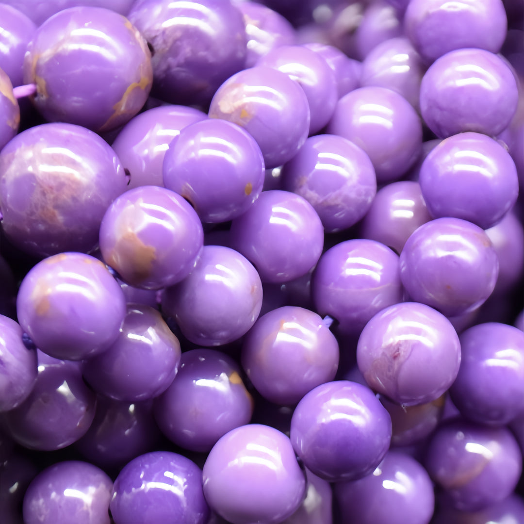 Phosphosiderite beads